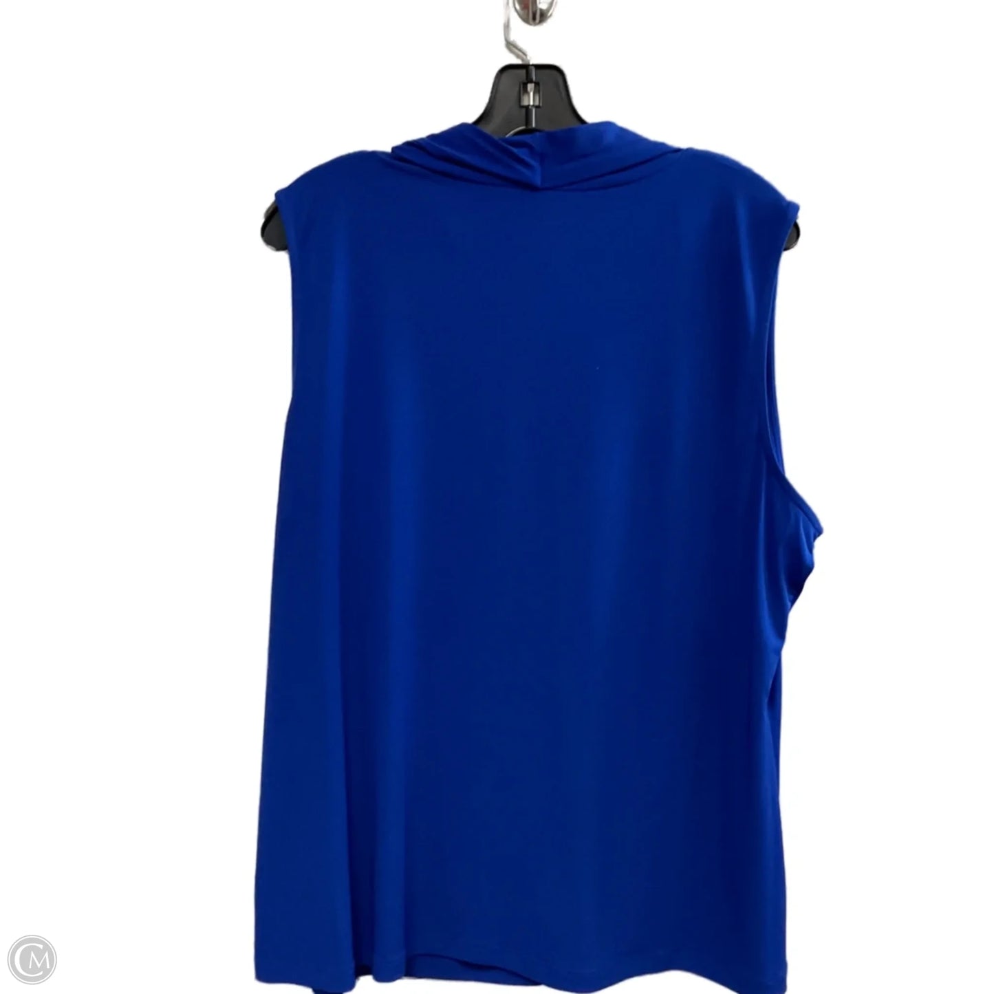 Blouse Sleeveless By Calvin Klein In Blue, Size: 1x