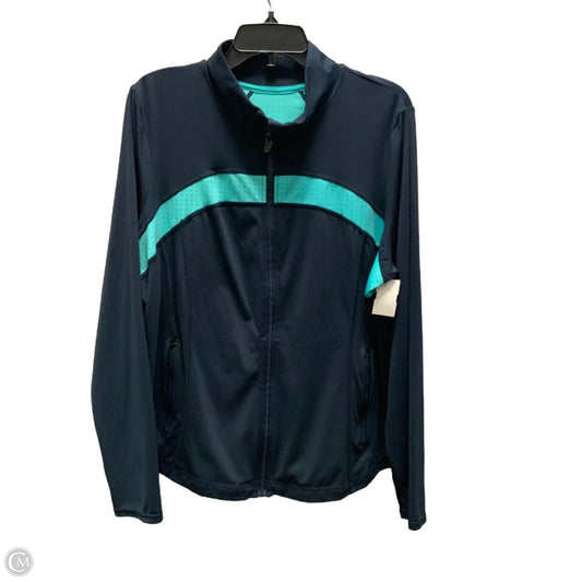 Athletic Jacket By Xersion In Blue, Size: Xxl