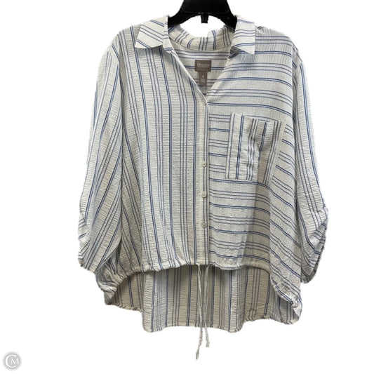 Blouse 3/4 Sleeve By Chicos In White, Size: Xxl