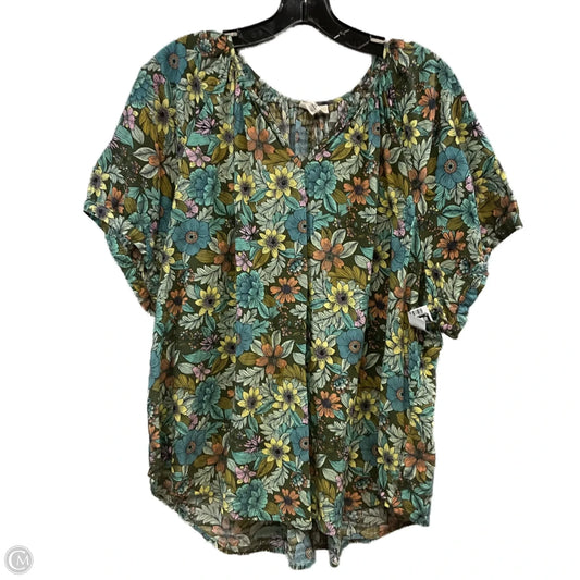 Top Short Sleeve By Ana In Green, Size: 2x