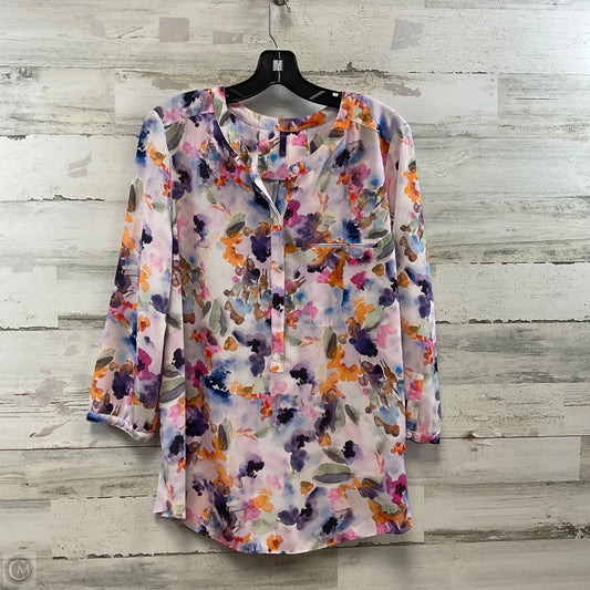 Blouse 3/4 Sleeve By Not Your Daughters Jeans In Purple, Size: L