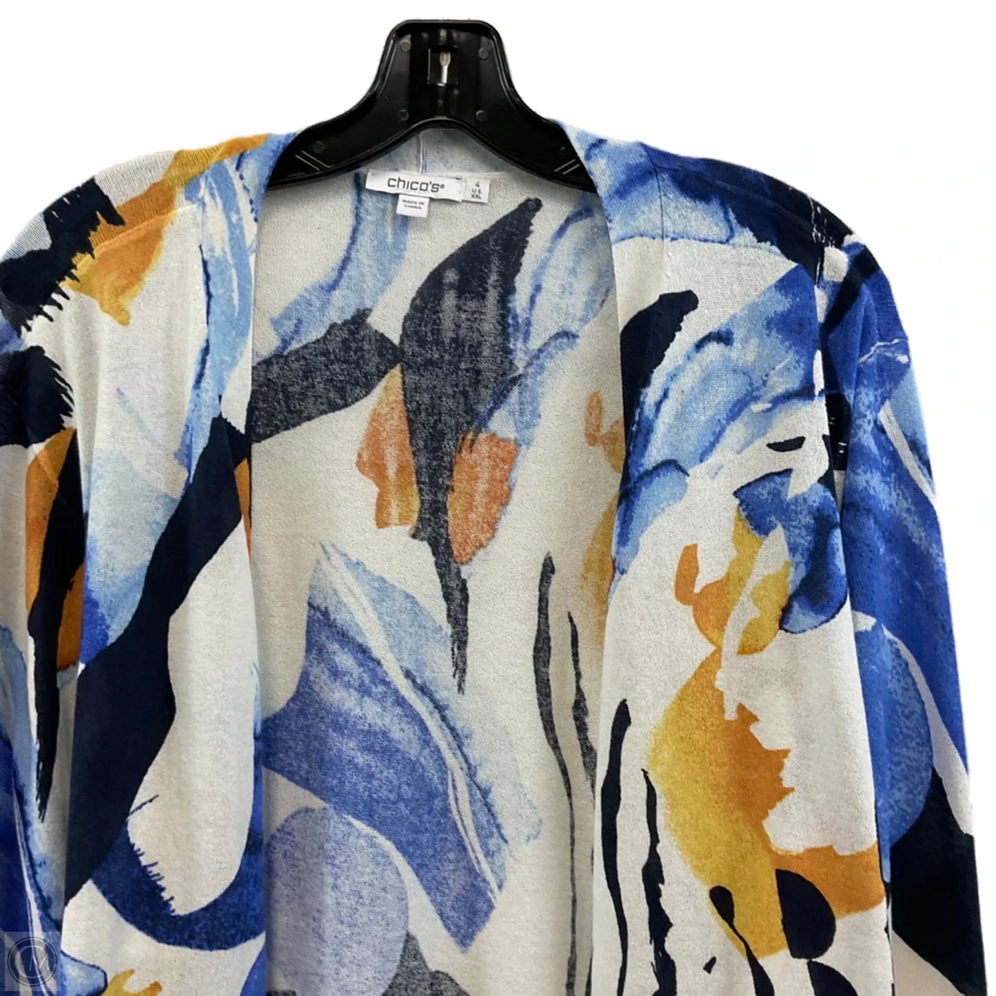 Cardigan By Chicos In Blue, Size: Xxl