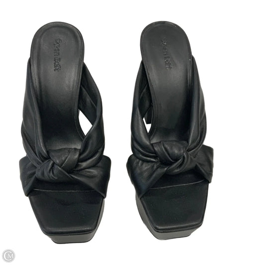 Sandals Heels Block By Open Edit In Black, Size: 8.5