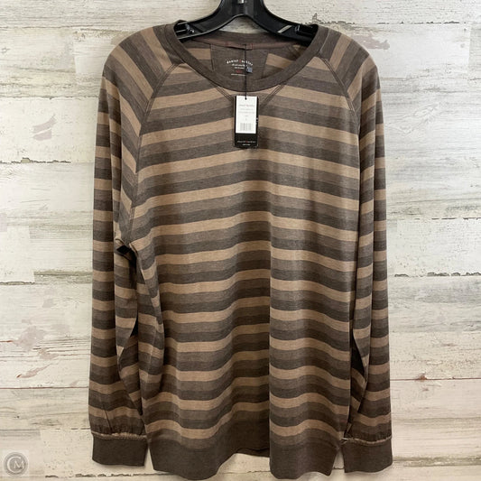 Top Long Sleeve By DANIEL BUCHLER In Brown, Size: Xl