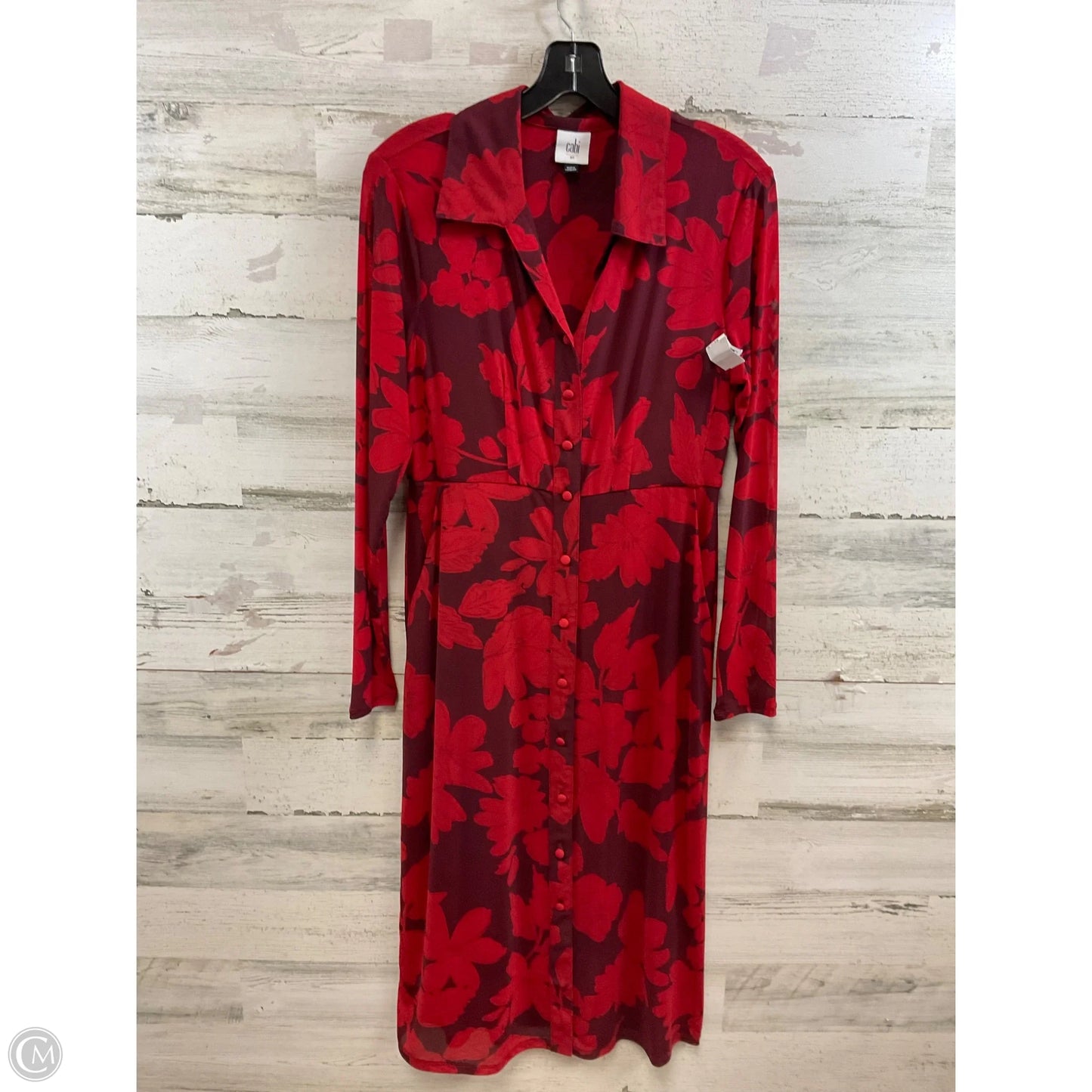 Dress Casual Midi By Cabi In Red, Size: Xs