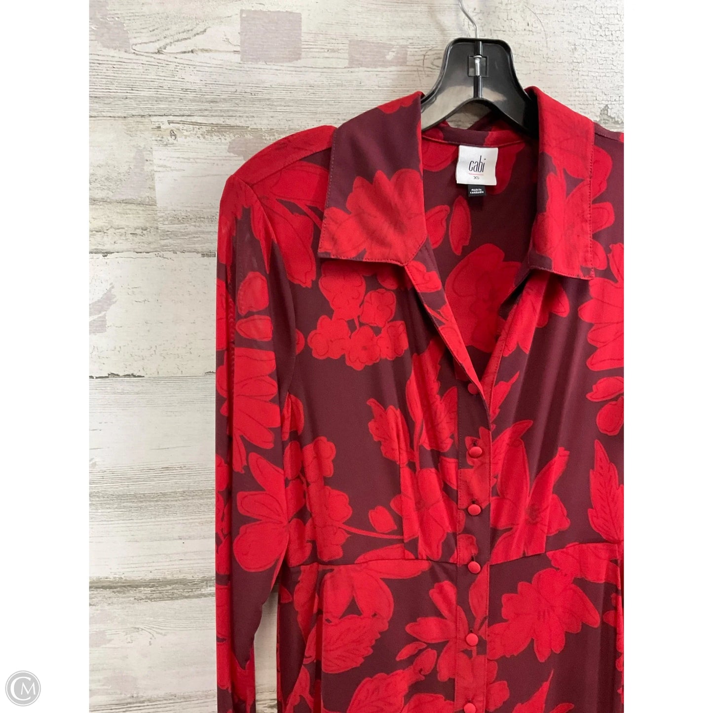 Dress Casual Midi By Cabi In Red, Size: Xs