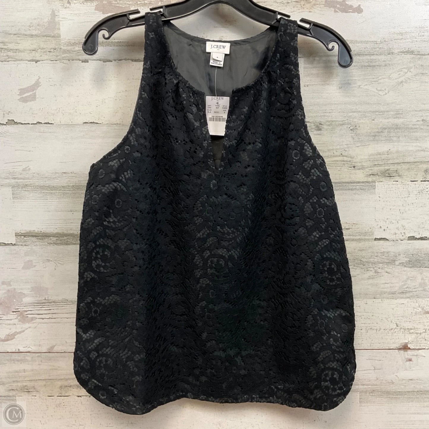 Blouse Sleeveless By J. Crew In Black, Size: S