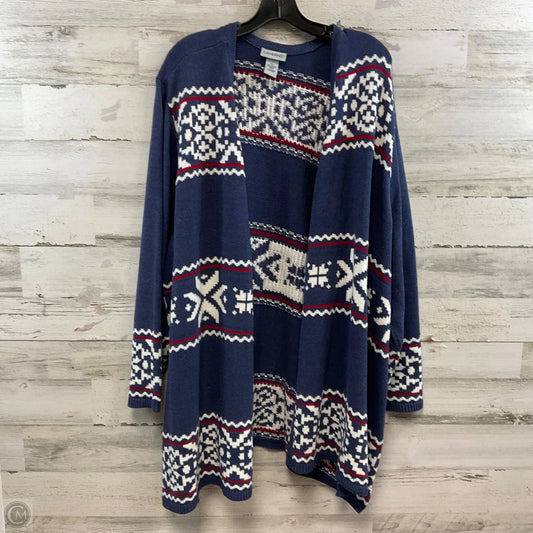 Sweater By Catherines In Blue, Size: 3x