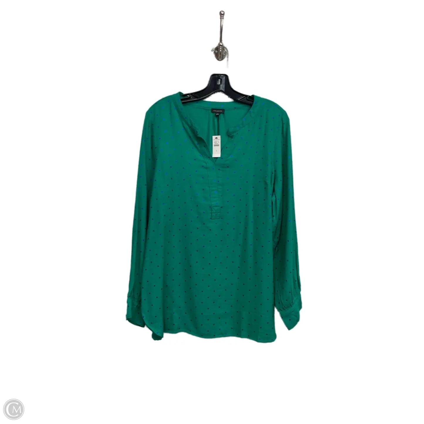 Tunic 3/4 Sleeve By Talbots In Green, Size: L
