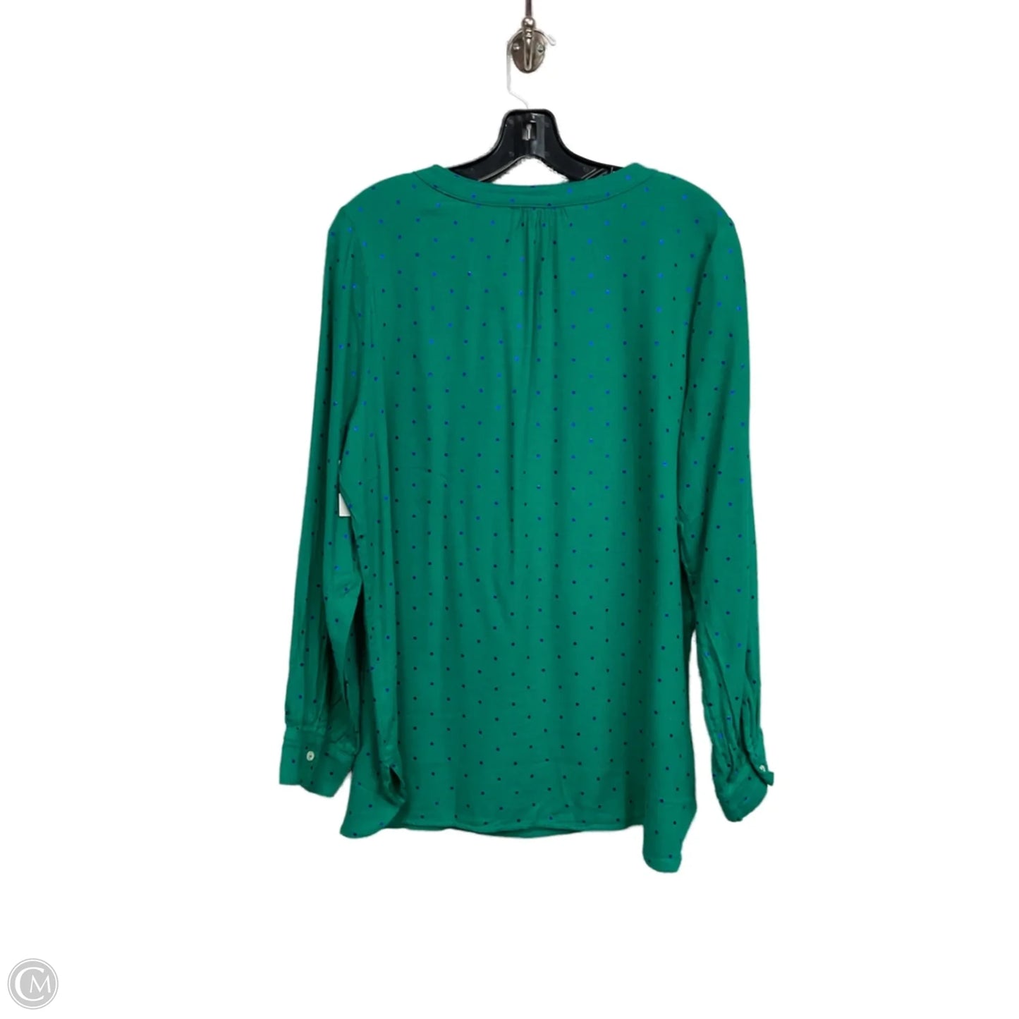 Tunic 3/4 Sleeve By Talbots In Green, Size: L