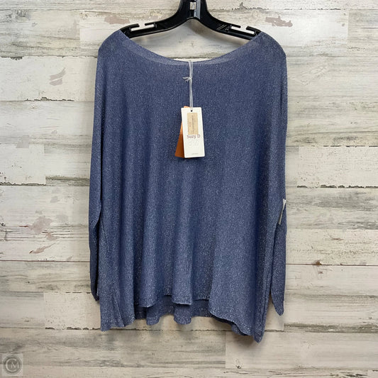 Top 3/4 Sleeve By Suzy D In Blue, Size: Osfm