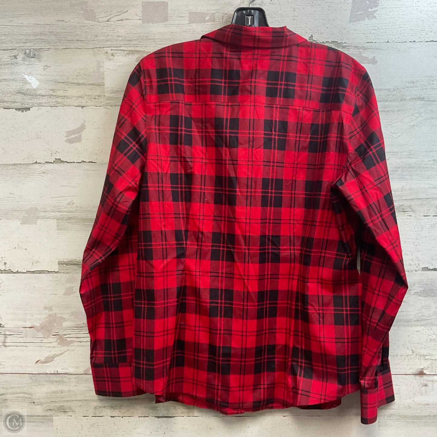 Blouse Long Sleeve By Talbots In Red, Size: L