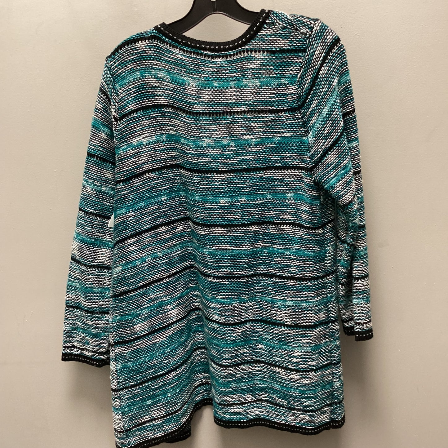 Sweater Cardigan By Ny Collection In Blue, Size: Petite   Xl