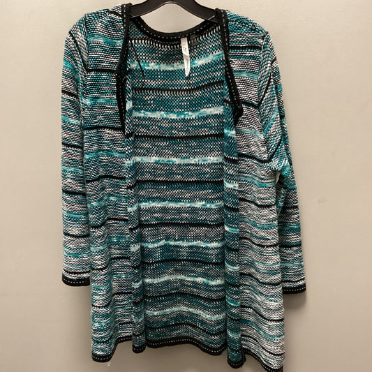 Sweater Cardigan By Ny Collection In Blue, Size: Petite   Xl