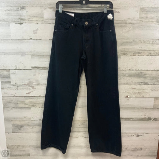 Jeans Straight By Gap In Black Denim, Size: 4