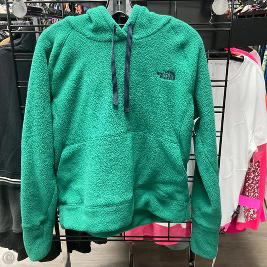 Athletic Sweatshirt Hoodie By The North Face In Green, Size: L