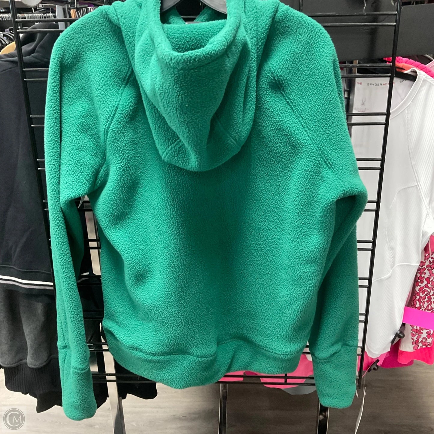 Athletic Sweatshirt Hoodie By The North Face In Green, Size: L