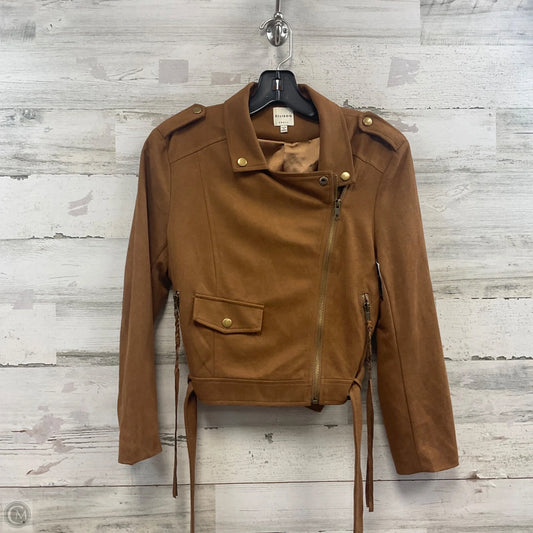 Jacket Moto By Ellison In Bronze, Size: S