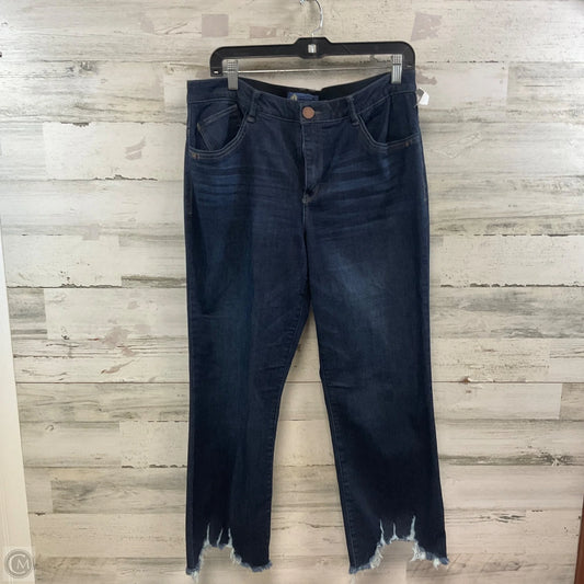 Jeans Straight By Democracy In Blue Denim, Size: 14