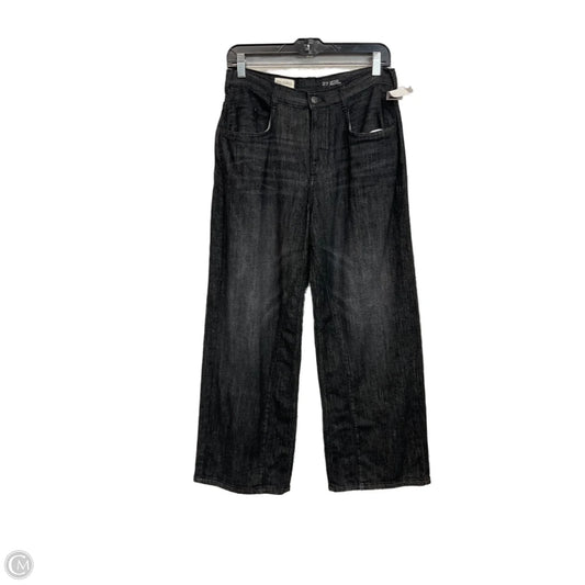 Jeans Wide Leg By Pilcro In Black Denim, Size: 4