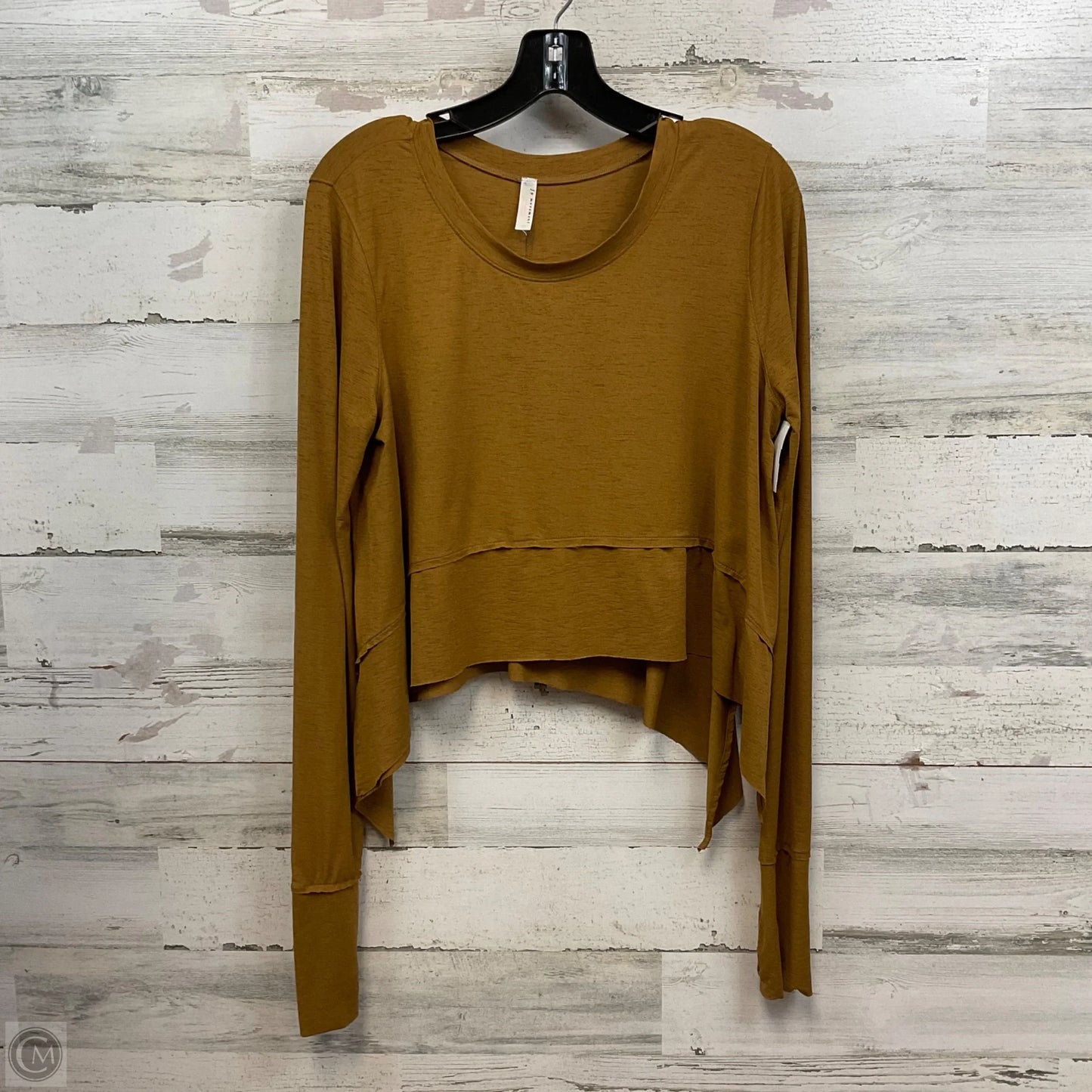 Top Long Sleeve By Free People In Brown, Size: S