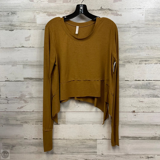 Top Long Sleeve By Free People In Brown, Size: S
