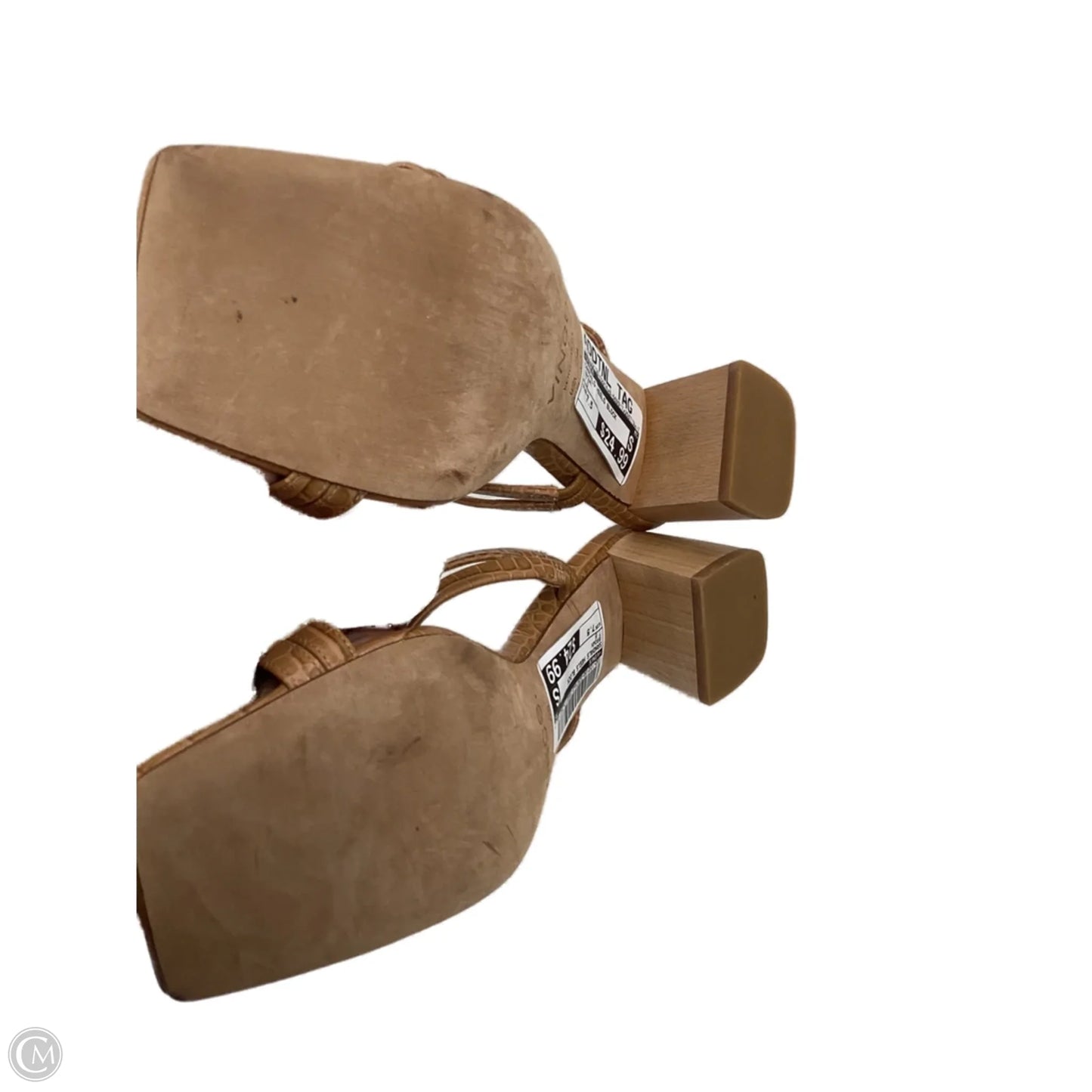 Sandals Heels Block By Vince In Brown, Size: 7.5
