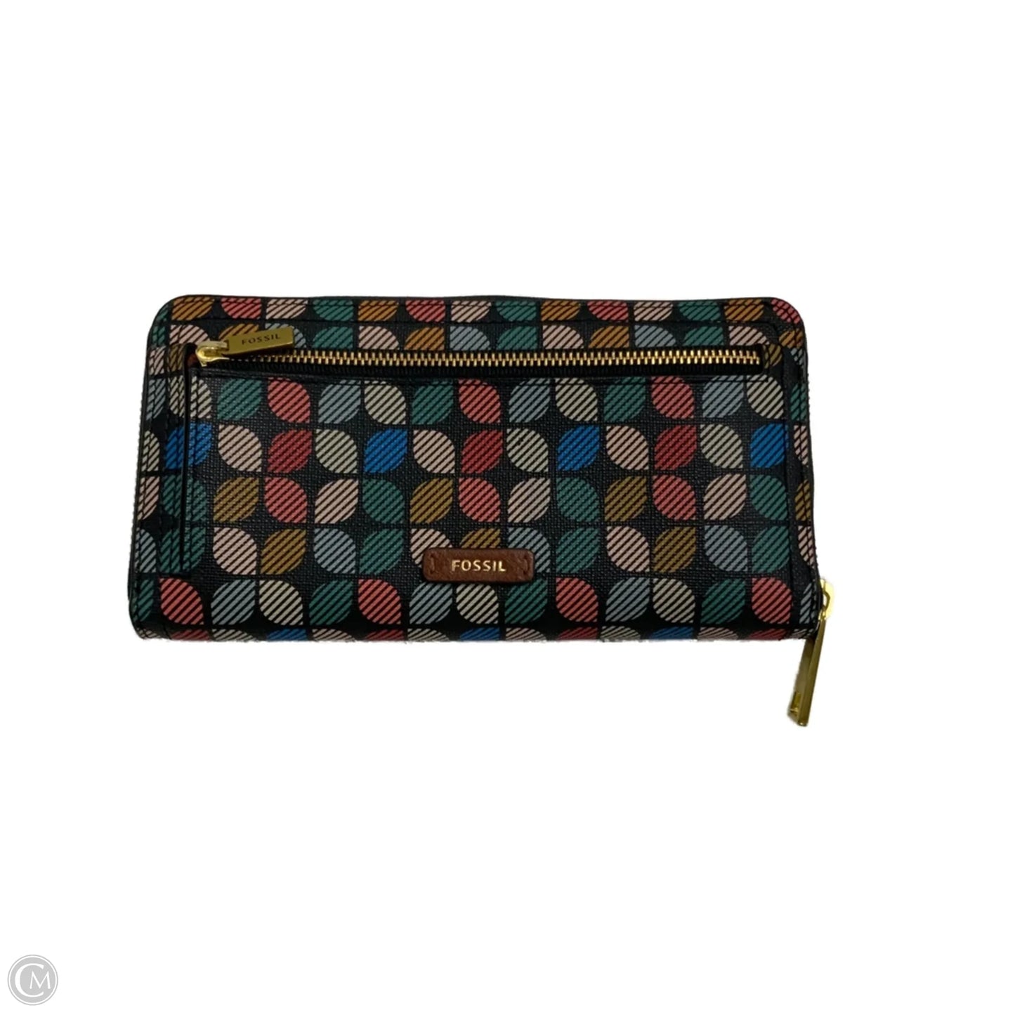 Wallet Leather By Fossil, Size: Medium
