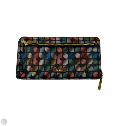 Wallet Leather By Fossil, Size: Medium