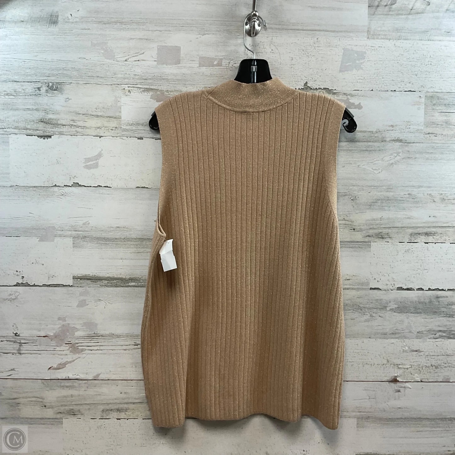 Blouse Sleeveless By Talbots In Gold, Size: 2x