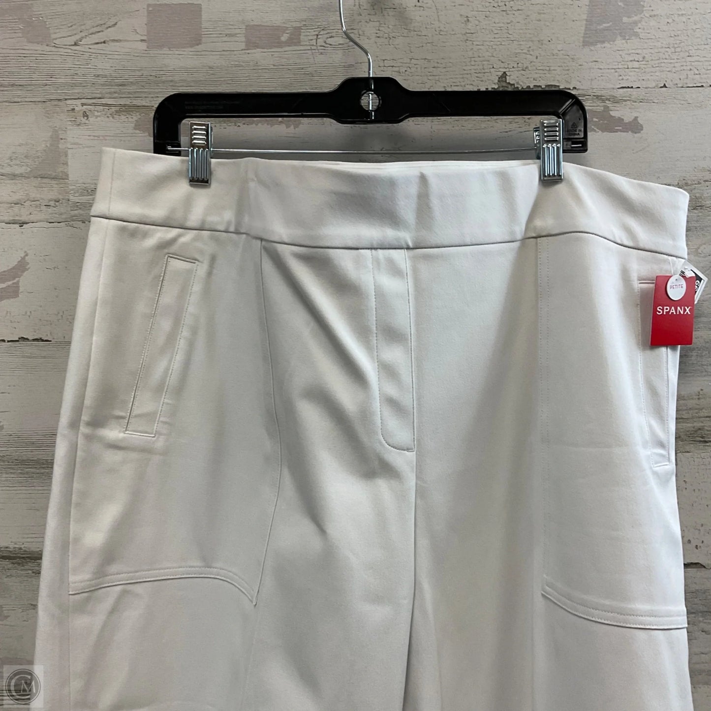 Pants Cropped By Spanx In White Denim, Size: 3x