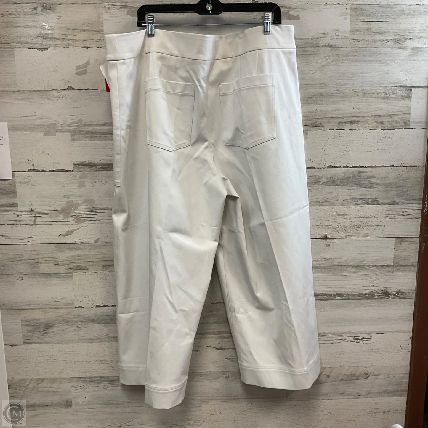 Pants Cropped By Spanx In White Denim, Size: 3x