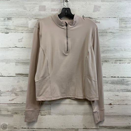 Athletic Top Long Sleeve Collar By Avia In Brown, Size: Xl