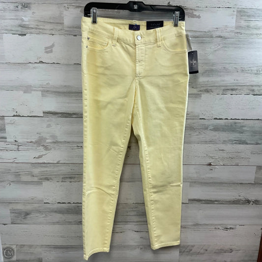 Jeans Skinny By Not Your Daughters Jeans In Yellow Denim, Size: 4