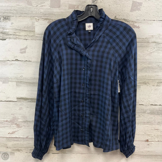 Blouse Long Sleeve By Cabi In Blue, Size: S