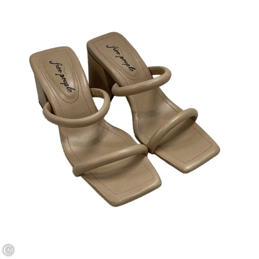 Sandals Heels Block By Free People In Brown, Size: 9.5