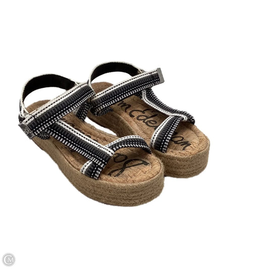 Sandals Heels Platform By Sam Edelman In Black, Size: 8