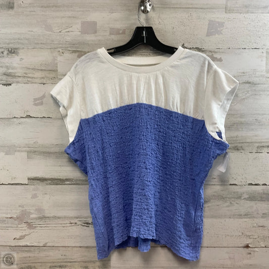 Top Short Sleeve By Maeve In Blue, Size: Xl