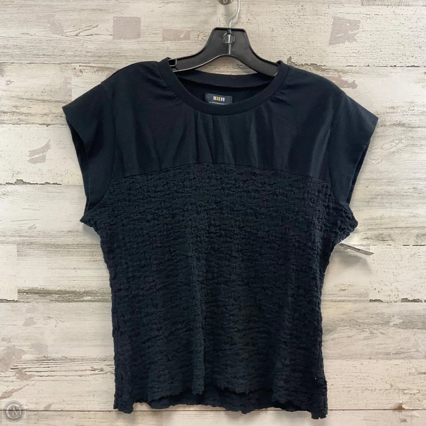 Top Short Sleeve By Maeve In Black, Size: Xl