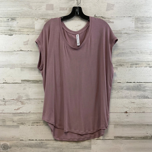 Athletic Top Short Sleeve By Athleta In Purple, Size: Xl