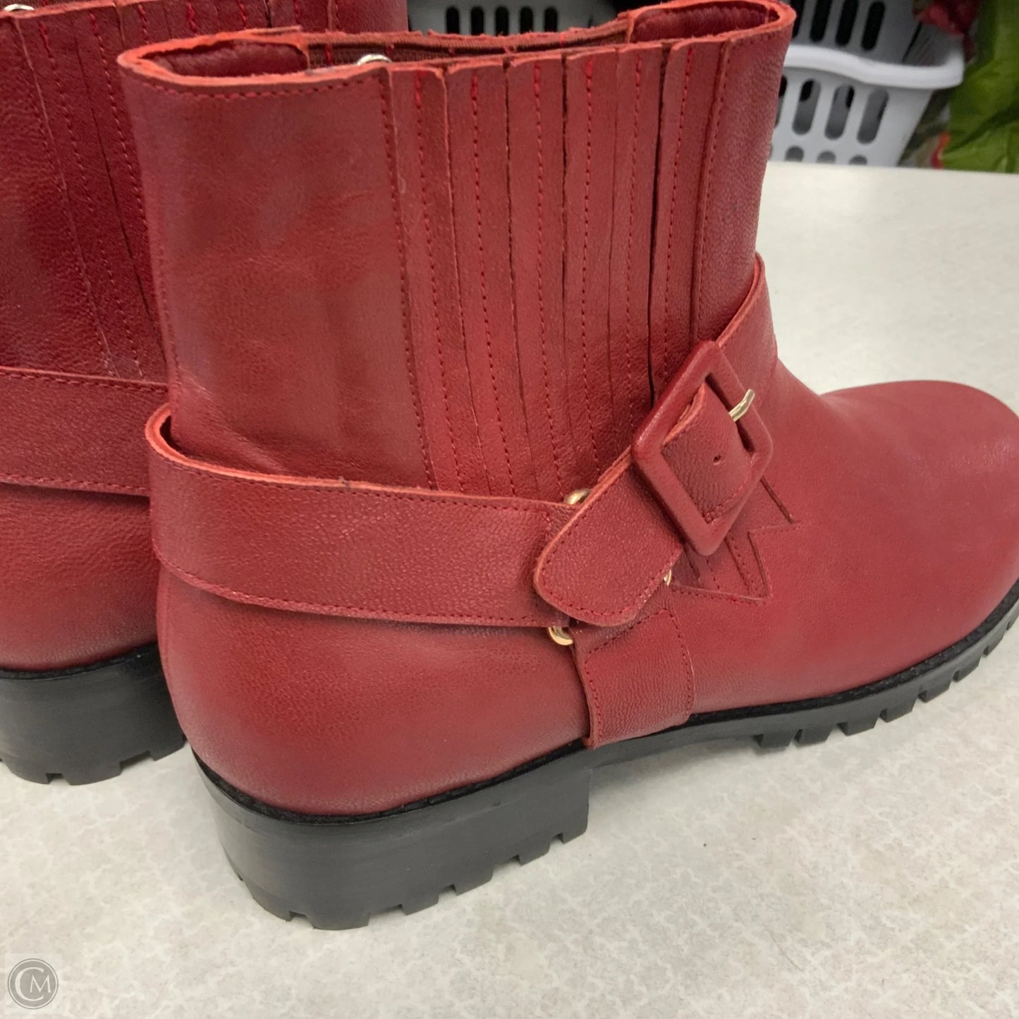 Boots Ankle Heels By glory gold  In Red, Size: 9