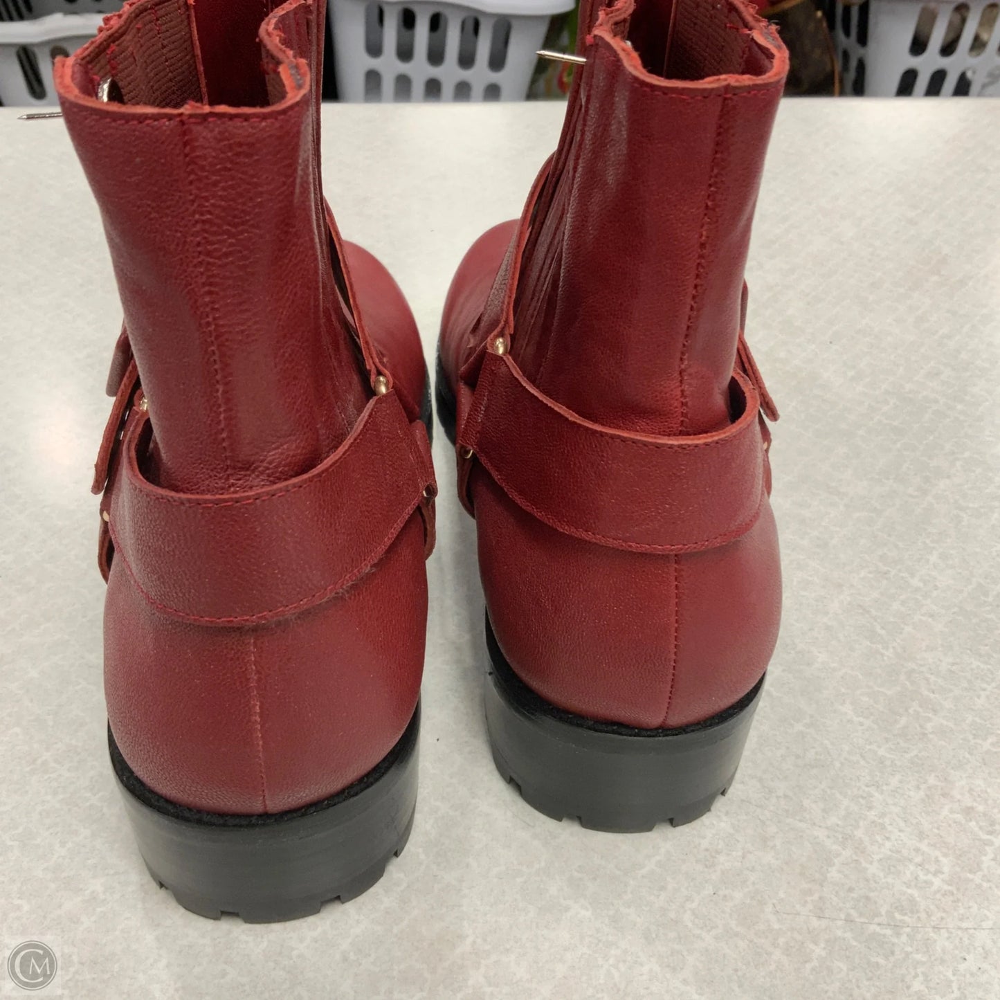 Boots Ankle Heels By glory gold  In Red, Size: 9