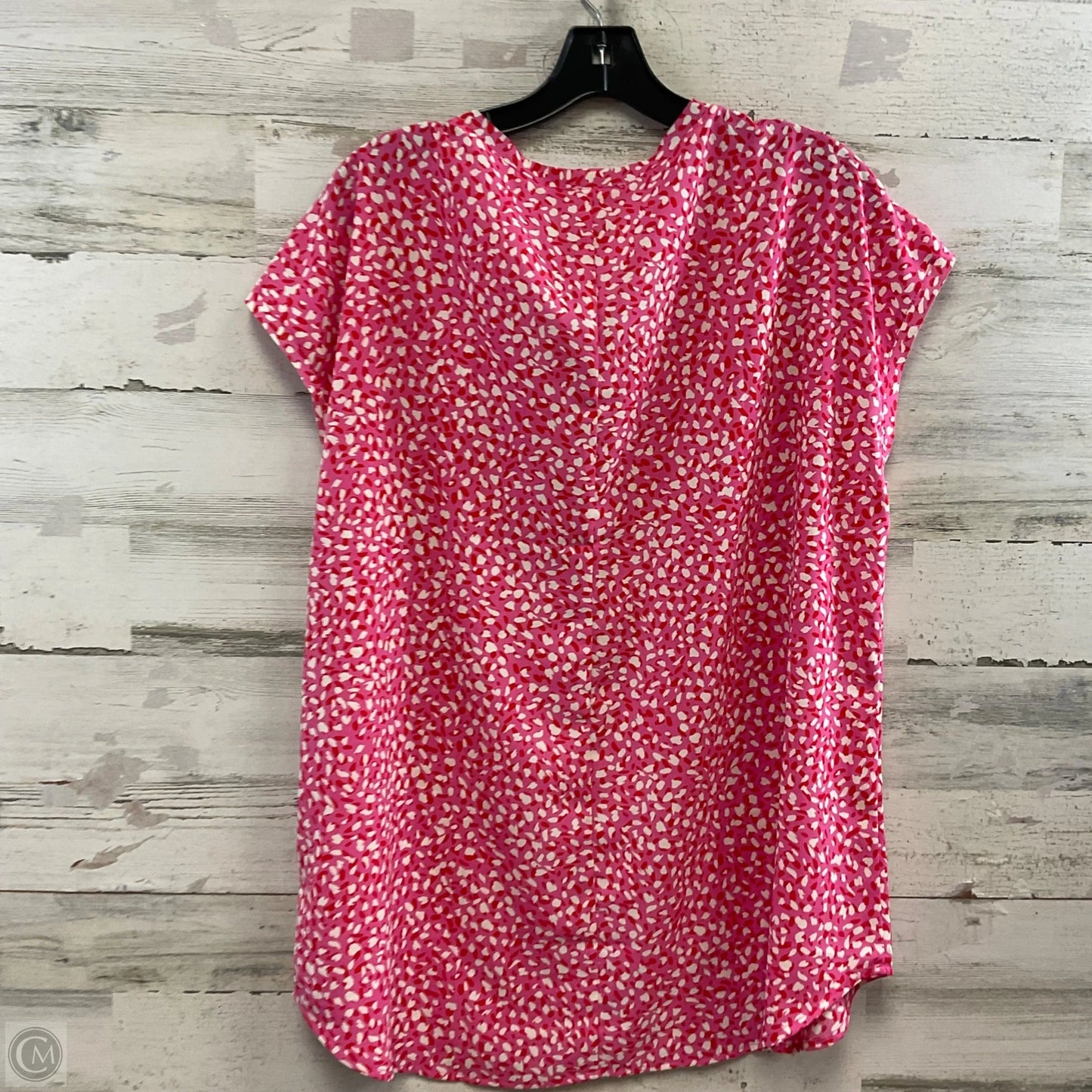 Blouse Sleeveless By Jodifl In Pink & Red, Size: L