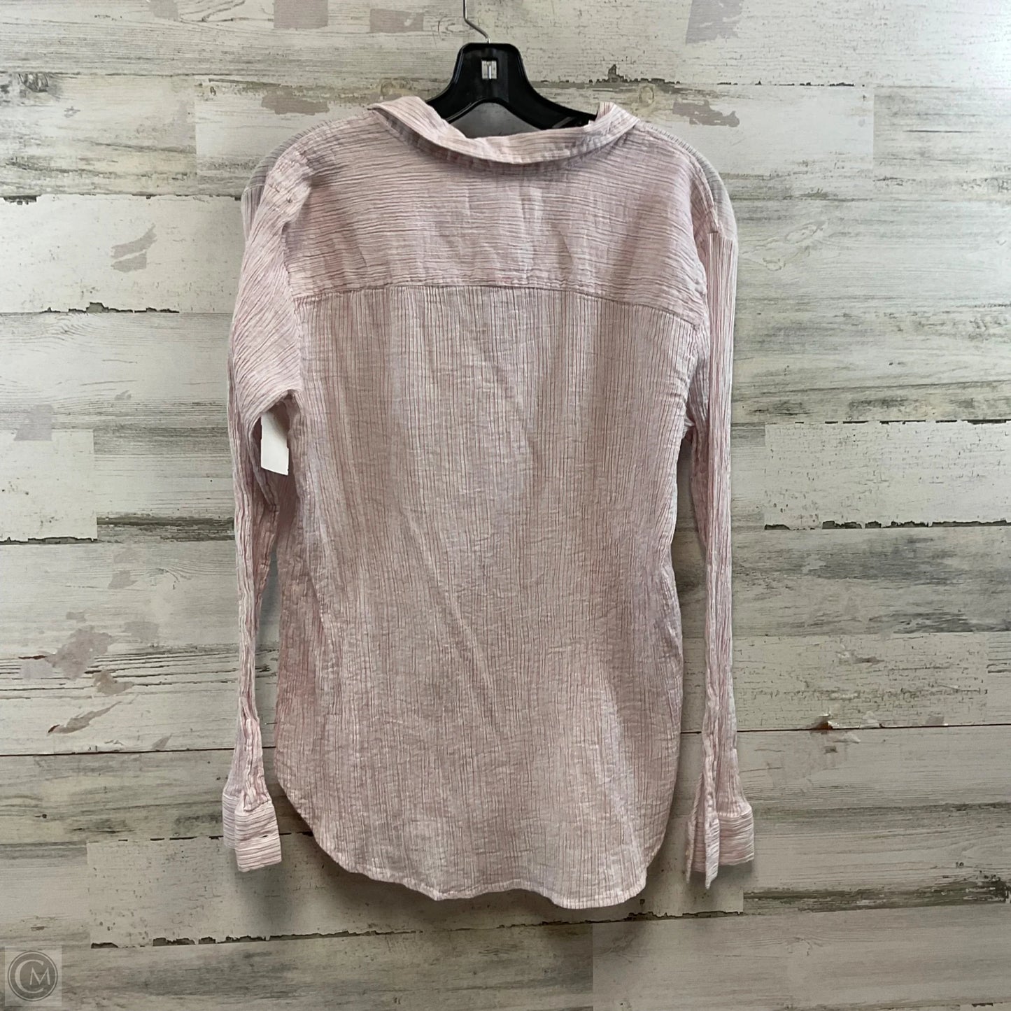 Blouse Long Sleeve By Loft In Red, Size: L