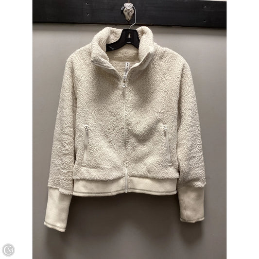 Athletic Jacket By Athleta In Cream, Size: S