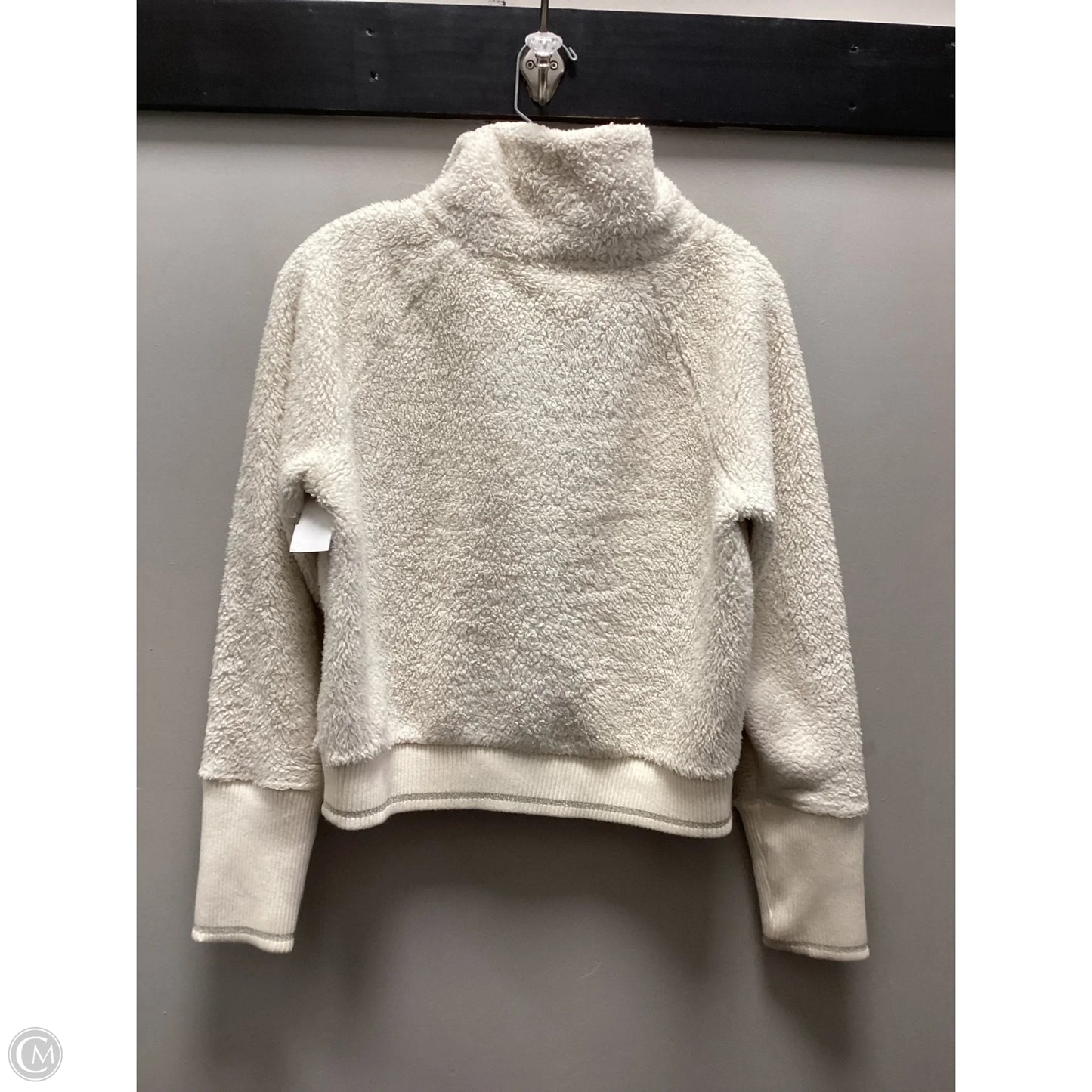 Athletic Jacket By Athleta In Cream, Size: S