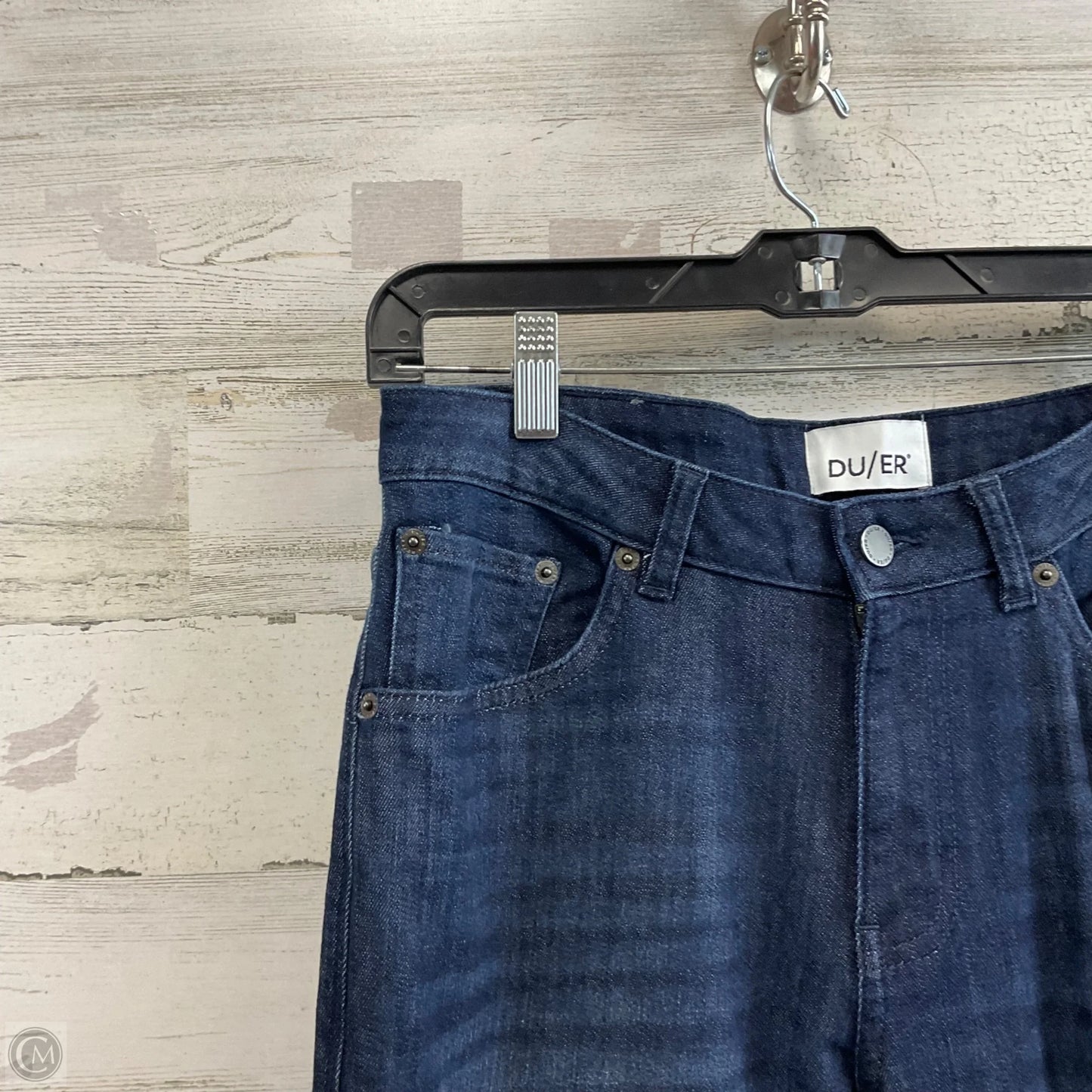 Jeans Straight By DU/ER In Blue Denim, Size: 8