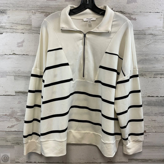 Top Long Sleeve By Cable And Gauge In White, Size: 1x