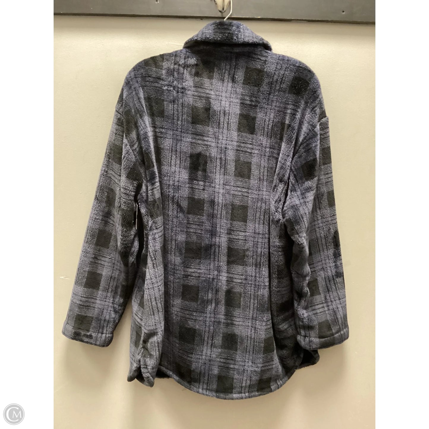 Jacket Shirt By Torrid In Blue, Size: L