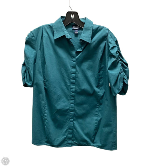 Top Short Sleeve By Scoop In Green, Size: Xs